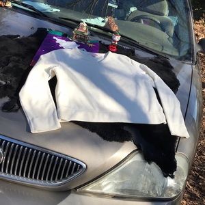 Victoria’s Secret Cream V-Neck Fleece Top M